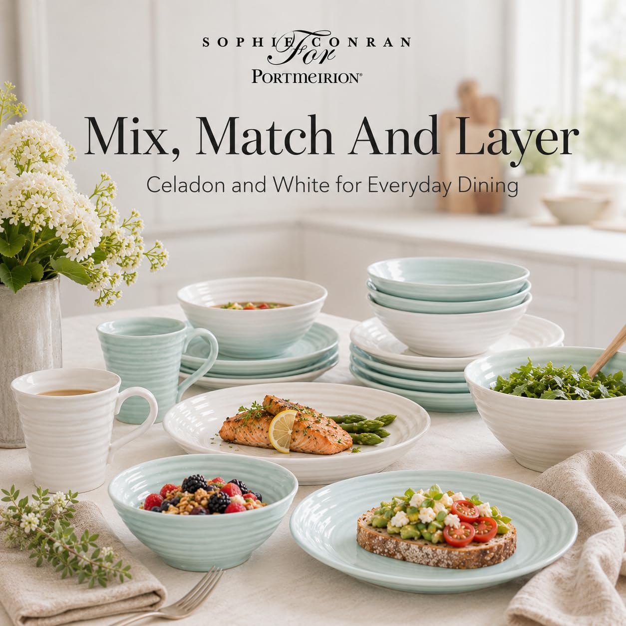 Sophie Conran Portmeirion 3点セット - 星型 Amazon.com | Portmeirion Sophie Conran Celadon 4 Piece